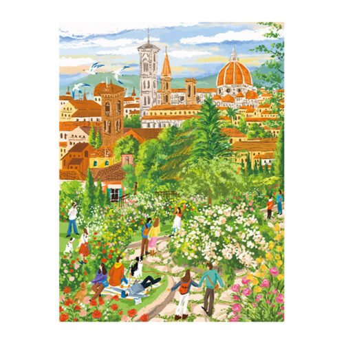 3djp(Pintoo) Jigsaw Puzzles 567pcs-A Spring Afternoon in Florence