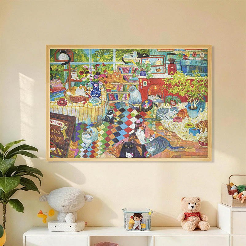 Botop 2000pcs Jigsaw Puzzle-Cat Cafe