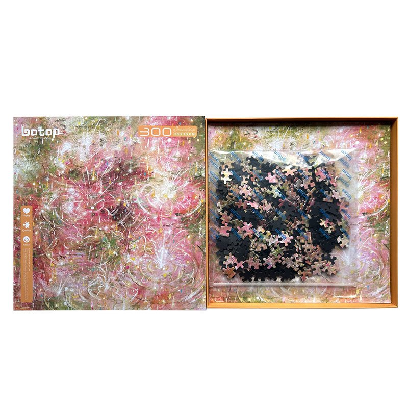 Botop-300pcs Jigsaw Puzzle-Pink Fireworks