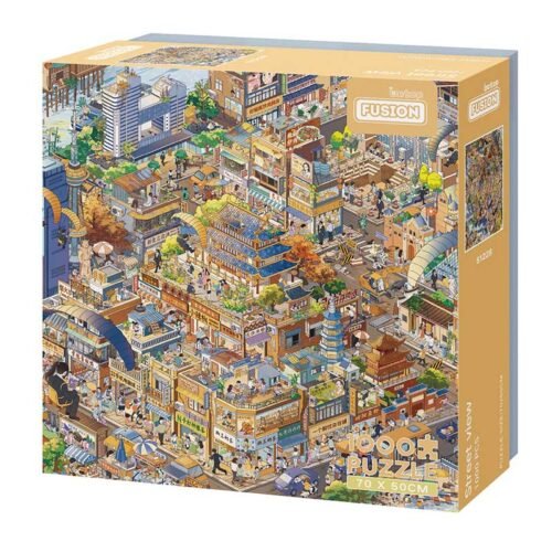 Botop-Street View of Hu Nan (3) Botop Fusion-1000pcs Jigsaw Puzzle-Street View of Hu Nan