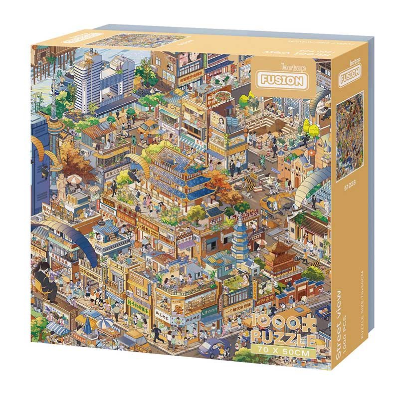 Botop-Street View of Hu Nan (3) Botop Fusion-1000pcs Jigsaw Puzzle-Street View of Hu Nan