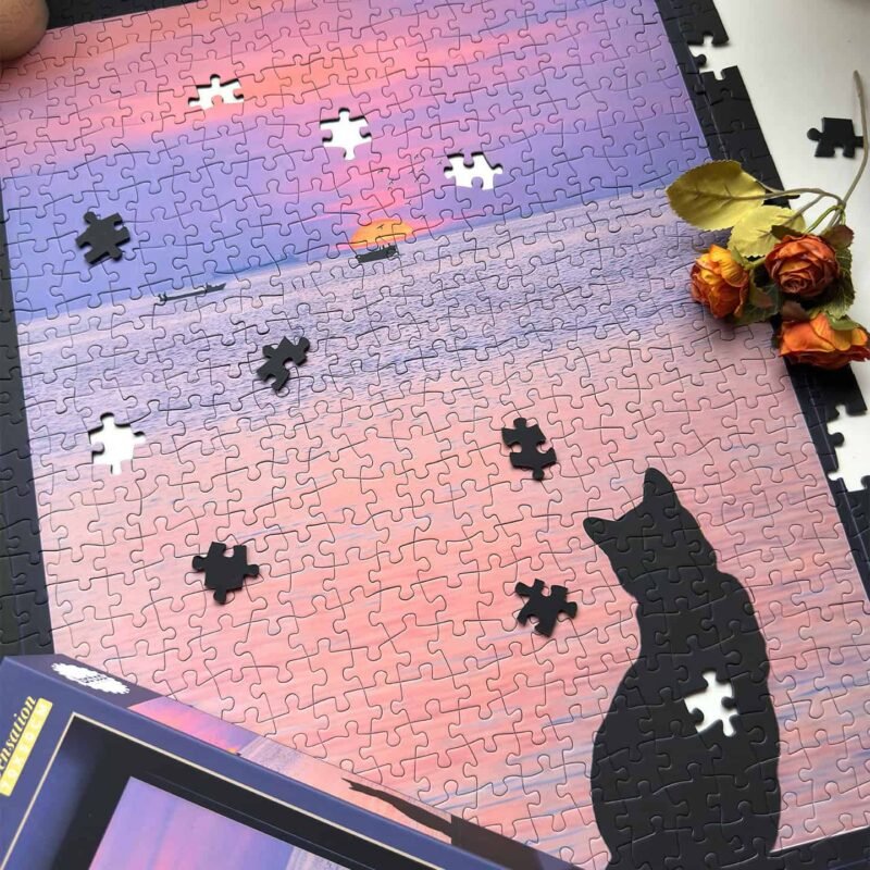 Botop-Sunrise Cat (1) Botop-1000pcs Jigsaw Puzzle-Sunrise Cat