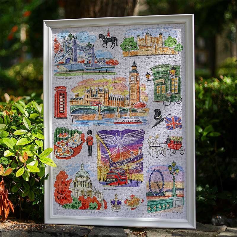 Bubble Puzzle-1000pcs Jigsaw Puzzle-A Random Walk Down London