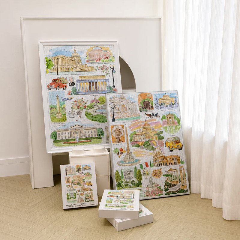 Bubble Puzzle-1000pcs Jigsaw Puzzle-A Random Walk Down London