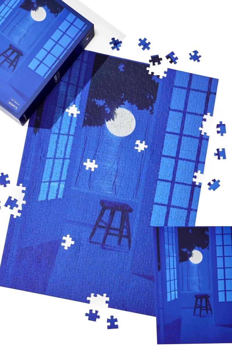 Bubble Puzzle-Seat in Moonlight (1) Bubble Puzzle-500pcs Jigsaw Puzzle-Seat in Moonlight