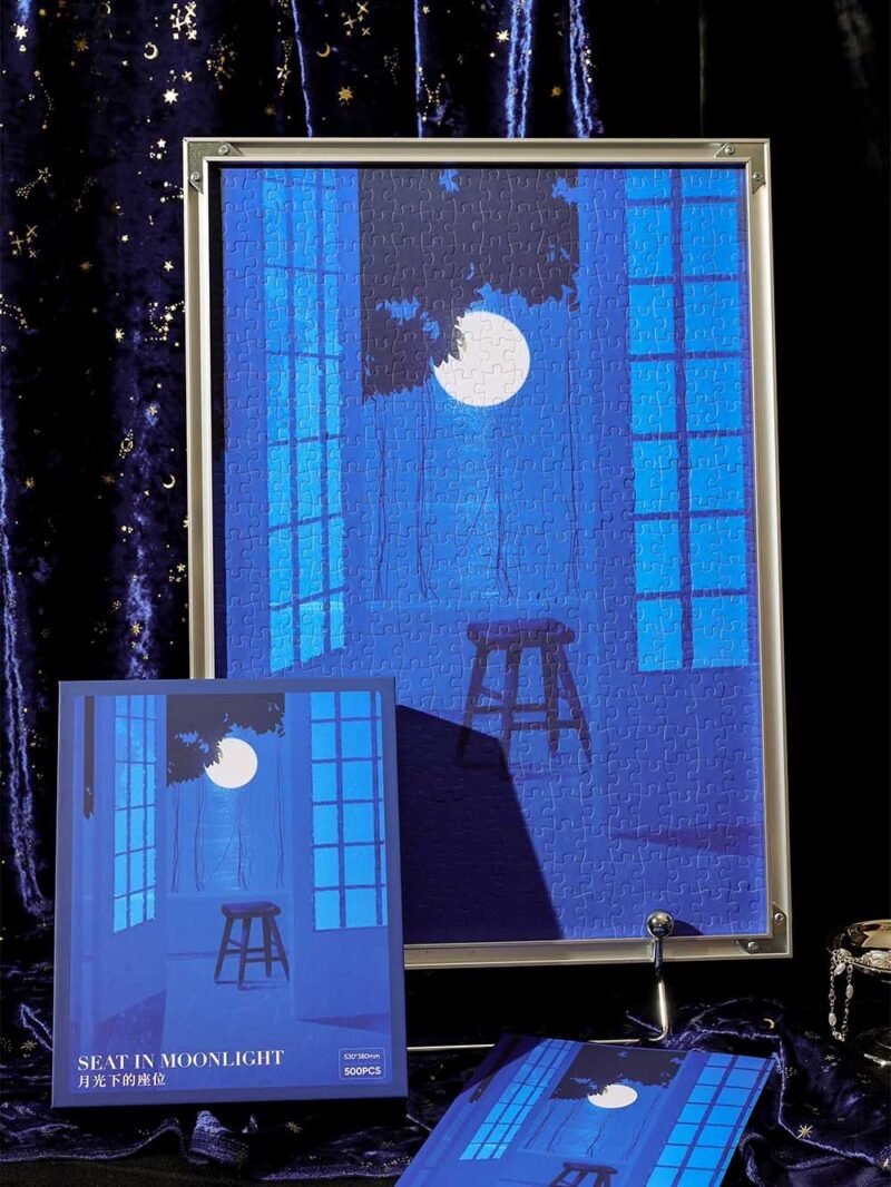 Bubble Puzzle-Seat in Moonlight (2) Bubble Puzzle-500pcs Jigsaw Puzzle-Seat in Moonlight
