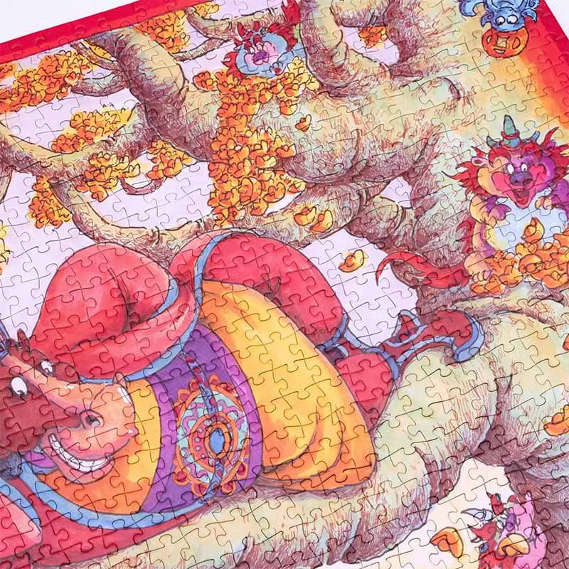 Buji Puzzle-Blessings and Wealth Come Together (3) Buji-1000pcs Jigsaw Puzzle-Blessings and Wealth Come Together