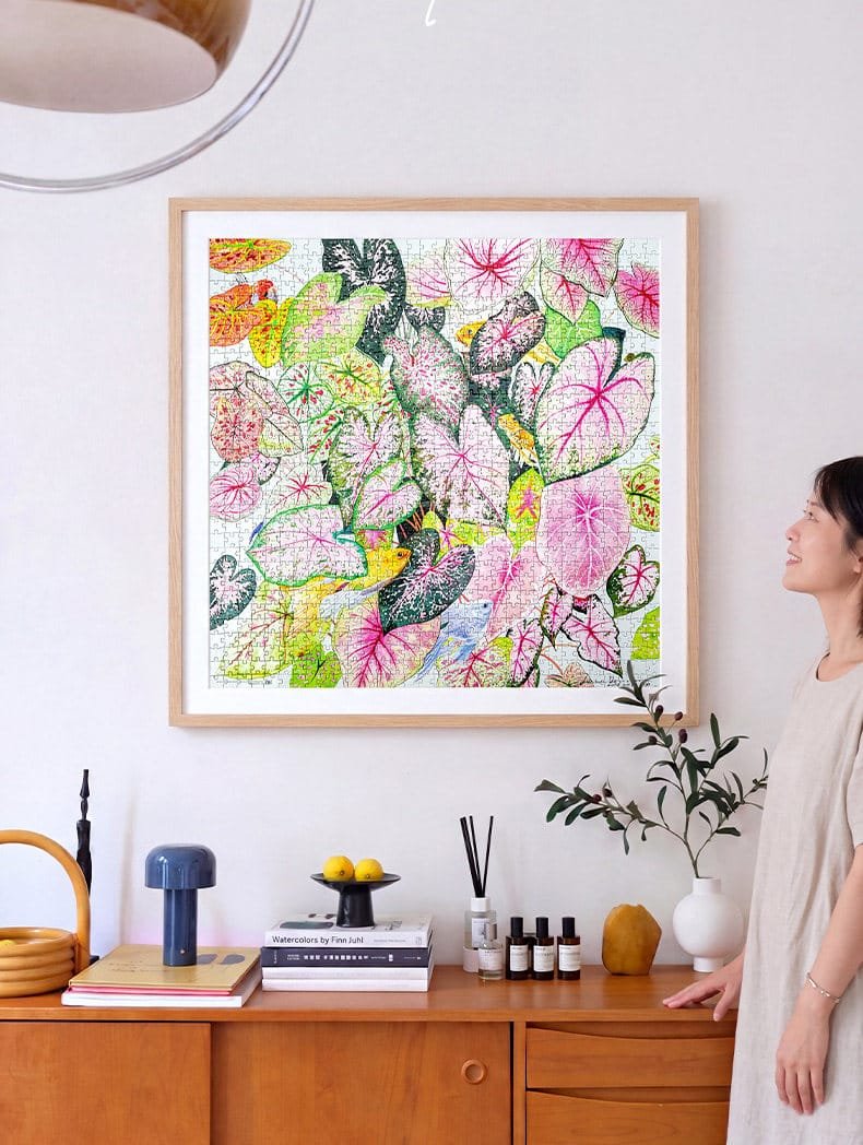 Toi-1024pcs Jigsaw Puzzle-Caladium Leaves