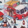Dreamer Puzzle-1000pcs Irregular Cut Jigsaw Puzzle-Winter Camping