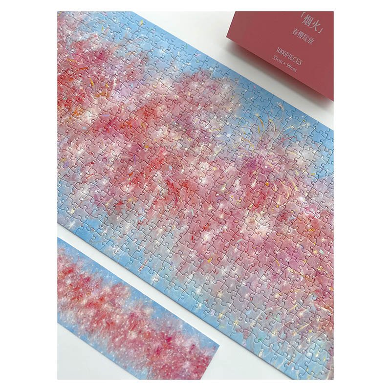 Dreamer Puzzle-Pink Fireworks (1) Dreamer Puzzle-1000pcs Jigsaw Puzzle-Pink Fireworks