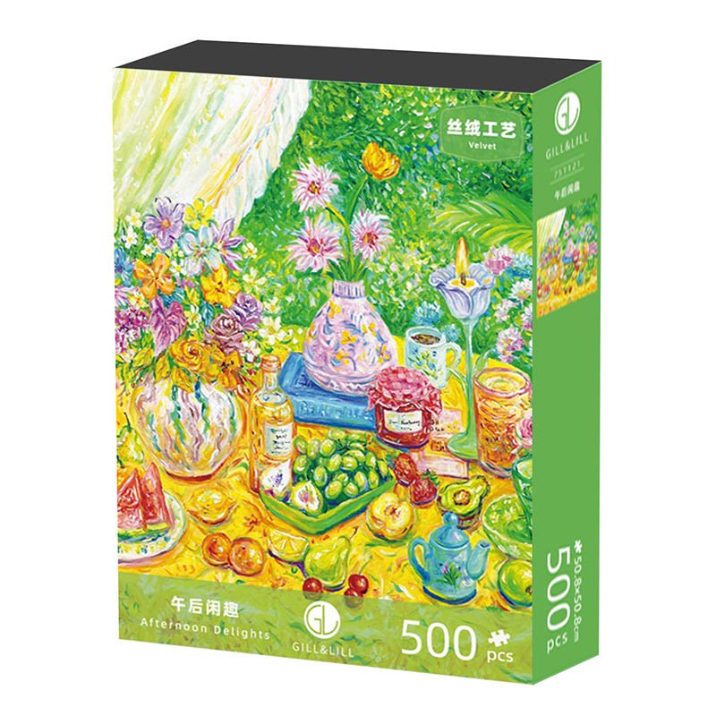 Gill Lill-Afternoon Delights (4) Gill Lill-500 Jigsaw Puzzle-Afternoon Delights