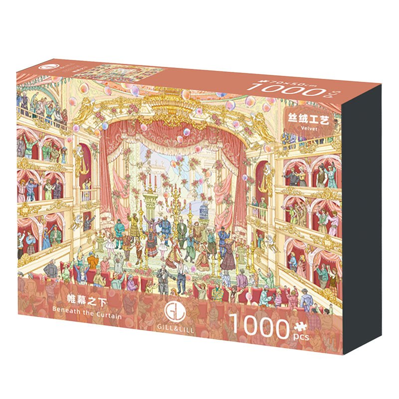 Gill Lill-Beneath the Curtain (2) Gill Lill-1000 Jigsaw Puzzle-Beneath the Curtain