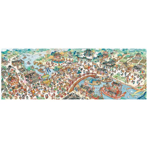 Gill Lill-Chibi River Tale Gill Lill-1000 Jigsaw Puzzle-Chibi River Tale