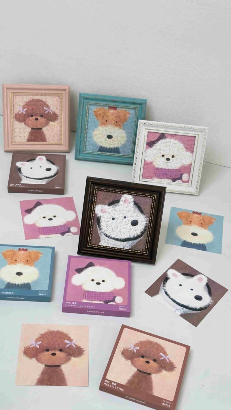 Hello Dogs Bubble Puzzle-156pcs Jigsaw Puzzle-Hello Teddy
