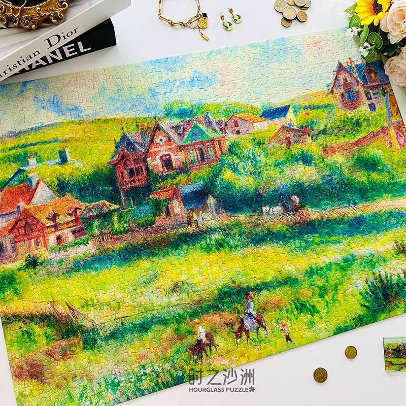 Hourglass Puzzle-Blanche Pearson Cottage, Pourville (2) Hourglass-1000pcs Jigsaw Puzzle-Blanche Pearson's Cottage, Pourville