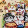 Hourglass Puzzle-Crazy Kitty Party (2) Hourglass Puzzle-Crazy Kitty Party-1000pcs Jigsaw Puzzle