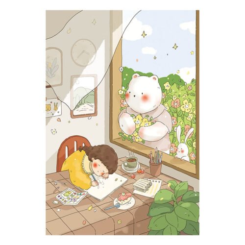 Kibifufu-Drawing at the Balcony Kibifufu-500pcs Jigsaw Puzzle-Drawing at the Balcony