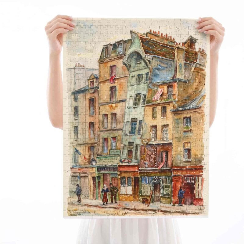 Kibifufu-Old House 6 Rue Boutebrie (3) Kibifufu-500pcs Jigsaw Puzzle-Kibifufu-Old House 6 Rue Boutebrie
