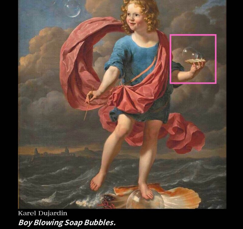 Komono-169pcs-Boy Blowing Soap Bubbles1 Komono-169pc Art Puzzle-The Fragmented Truth-Boy Blowing Soap Bubbles