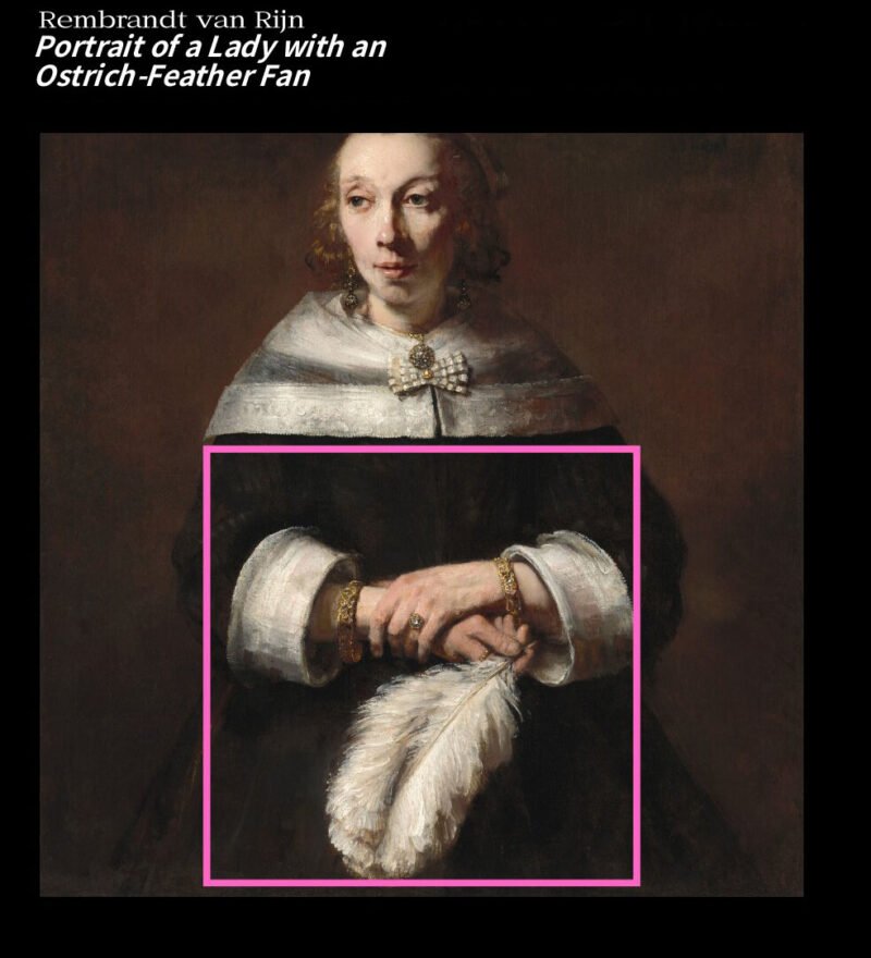 Komono-169pc Art Puzzle-The Fragmented Truth-Portrait of a Lady with an Ostrich-Feather Fan