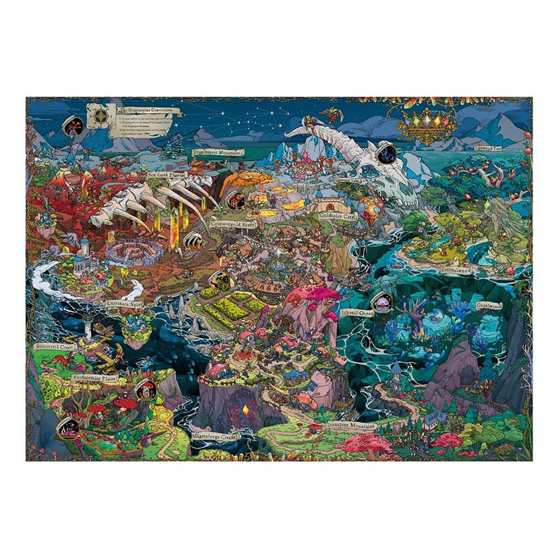 Komono-1000pcs Jigsaw Puzzle-The Chromatic Legacies