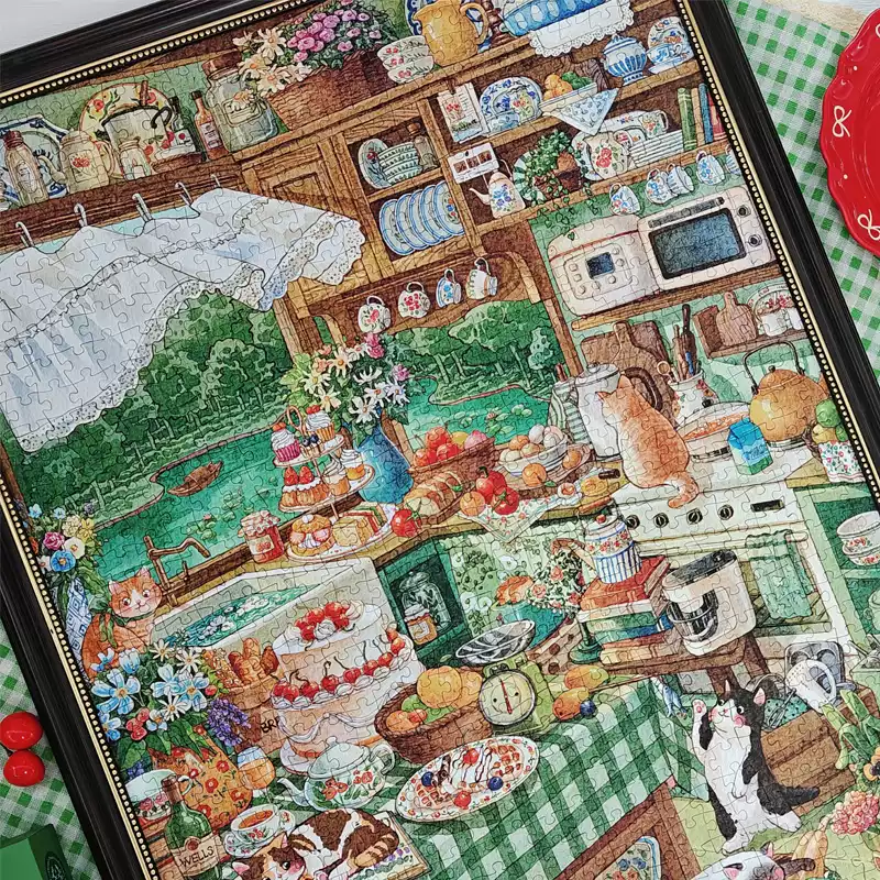 Loodream-Wild Hill Kitchen (2) LOODREAM-Wild Hill Kitchen-1000pcs Jigsaw Puzzle