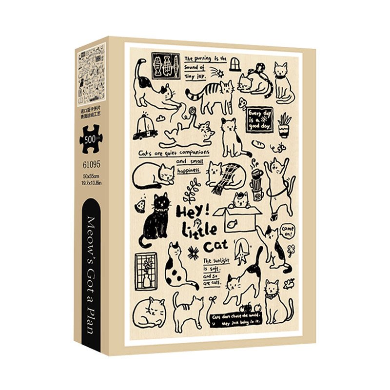 Meow Got a Plan TKX-500pcs Jigsaw Puzzle-Meow's Got a Plan