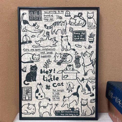 TKX-500pcs Jigsaw Puzzle-Meow's Got a Plan