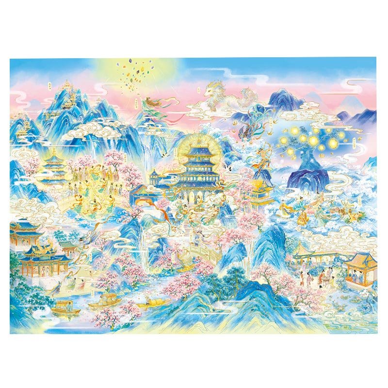 Momibook 2000pcs Puzzle-Eastern Dreamscape (1) Momibook-2000pcs Jigsaw Puzzle-Eastern Dreamscape(Foil Stamping)