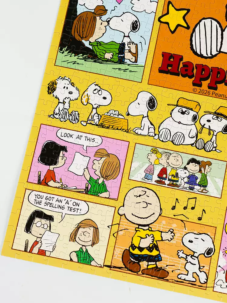 Momibook-Snoopy Happiness is (3) Momibook-1000 Piece Jigsaw Puzzle-Snoopy Happiness is