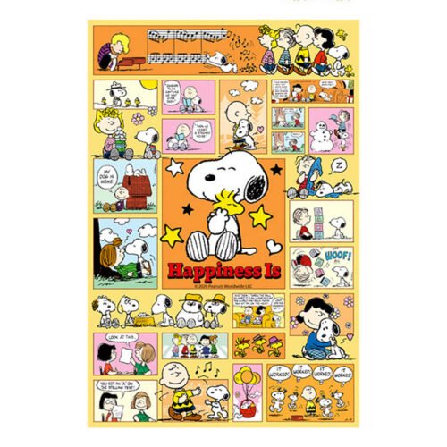 Momibook-1000 Piece Jigsaw Puzzle-Snoopy Happiness is