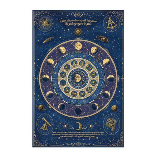 Momibook-1000pcs Jigsaw Puzzle-Stars Return to Celestial Order(Gold Foil)