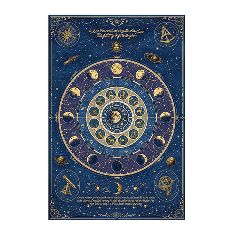 Momibook-Stars Return to Celestial Order (2) Momibook-1000pcs Jigsaw Puzzle-Stars Return to Celestial Order(Gold Foil)