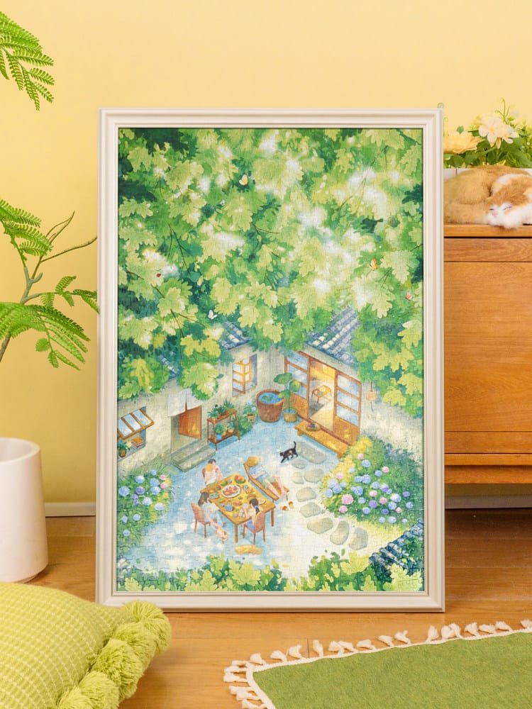 Momibook-1000pcs Jigsaw Puzzle-Summer in the Yard