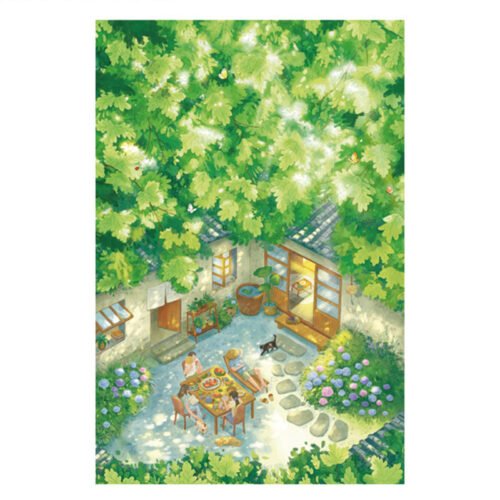 Momibook-1000pcs Jigsaw Puzzle-Summer in the Yard
