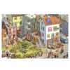 Momibook-Panoramic Visual Discovery-Busy Busy Town Series 1000pcs Puzzle-Neighborly Afternoon