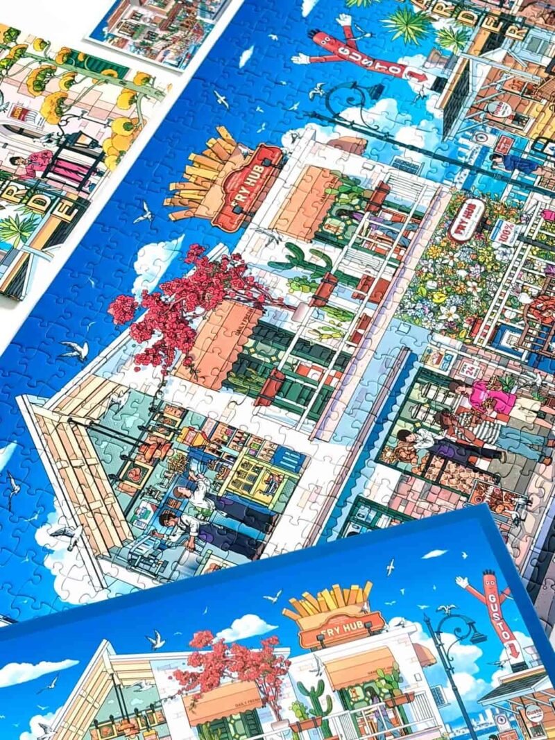 Ni Puzz-Chips by the Quay (5) Ni Puzz-1000pcs Jigsaw Puzzle-Chips by the Quay