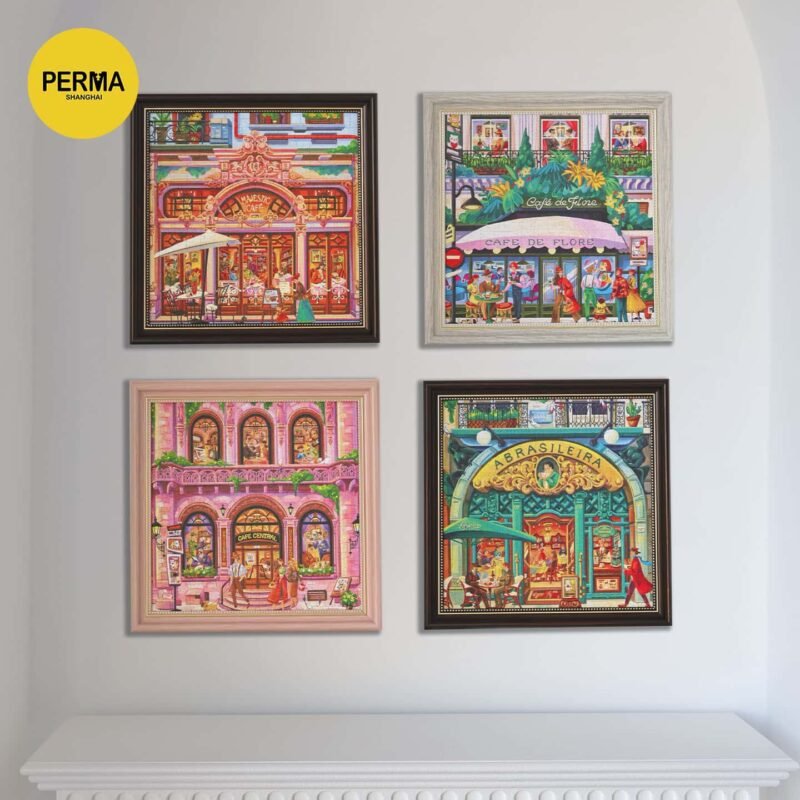 Perma Puzzle-321 Piece Irregular Cut-Cafe Chronicles Series