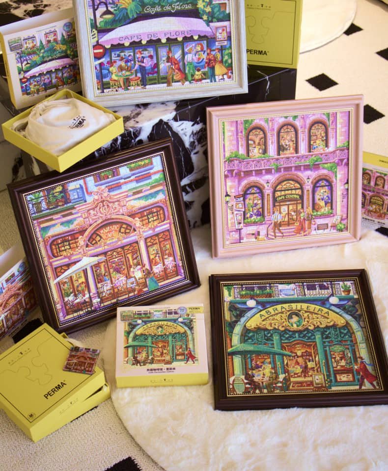 Perma Puzzle-321 Piece Irregular Cut-Cafe Chronicles Series