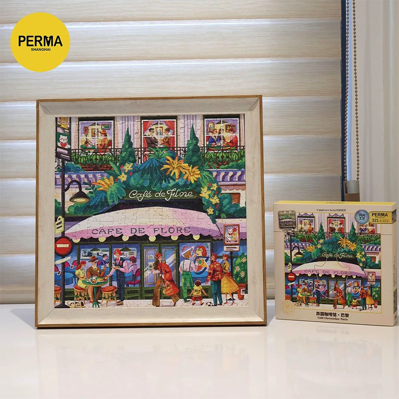 Perma Puzzle-321 Piece Irregular Cut-Cafe Chronicles Series