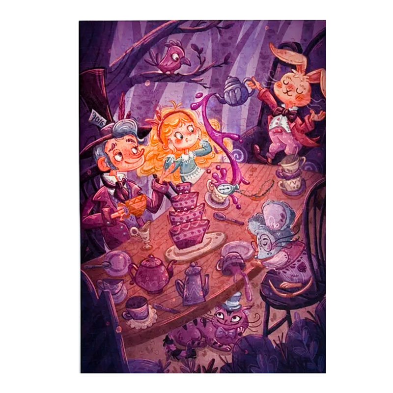 Phoebe Puzzle-The Mad Hatters Tea Party (1) Phoebe Puzzle-500 Piece Puzzle-The Mad Hatter's Tea Party