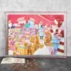 Watch Match-1000pcs Jigsaw Puzzle-Pink Candy House