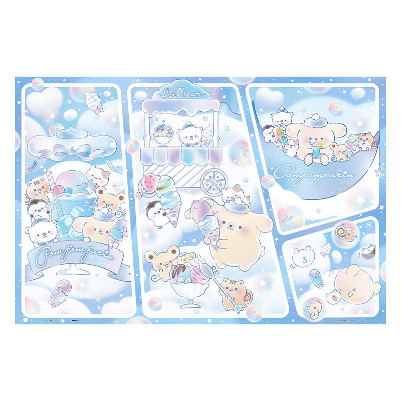 Pompompurins Ice Cream Cloud 3djp(Pintoo) Jigsaw Puzzles 504pcs-Pompompurin’s Ice Cream Cloud