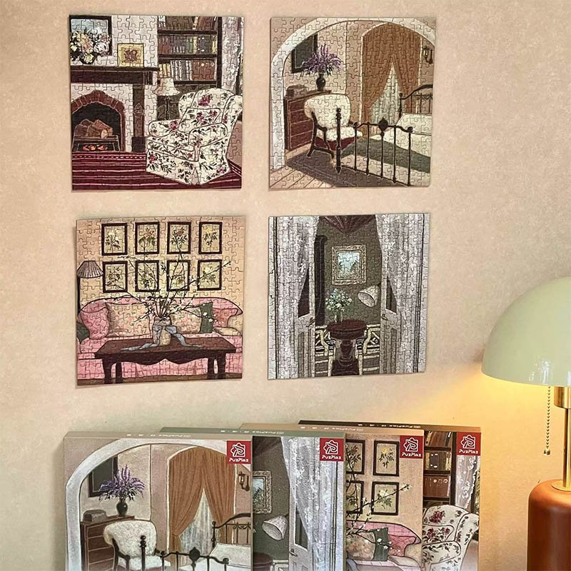 Puzplaz-Retro Cozy Corner Puzplaz-225pcs Puzzle-Bedroom Nook