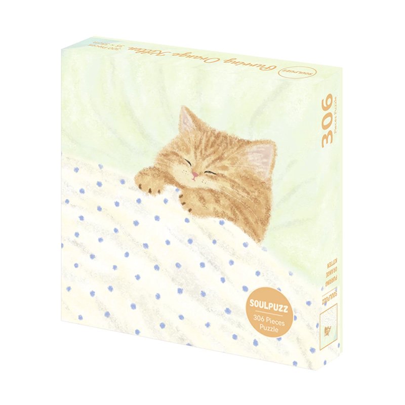 Soulpuzz-Purring Orange Kitten (1) Soulpuzz-306pcs Jigsaw Puzzle-Purring Orange Kitten