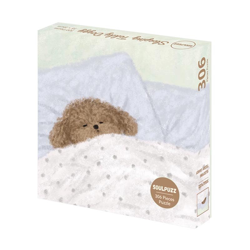 Soulpuzz-Sleeping Teddy Doggy (1) Soulpuzz-306pcs Jigsaw Puzzle-Sleeping Teddy Doggy