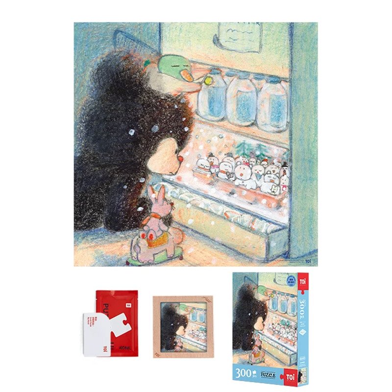 Toi-Bobo Nuts-Wait for Snowman Toi-300pcs Jigsaw Puzzle-Bobo Nuts-Wait for Snowman