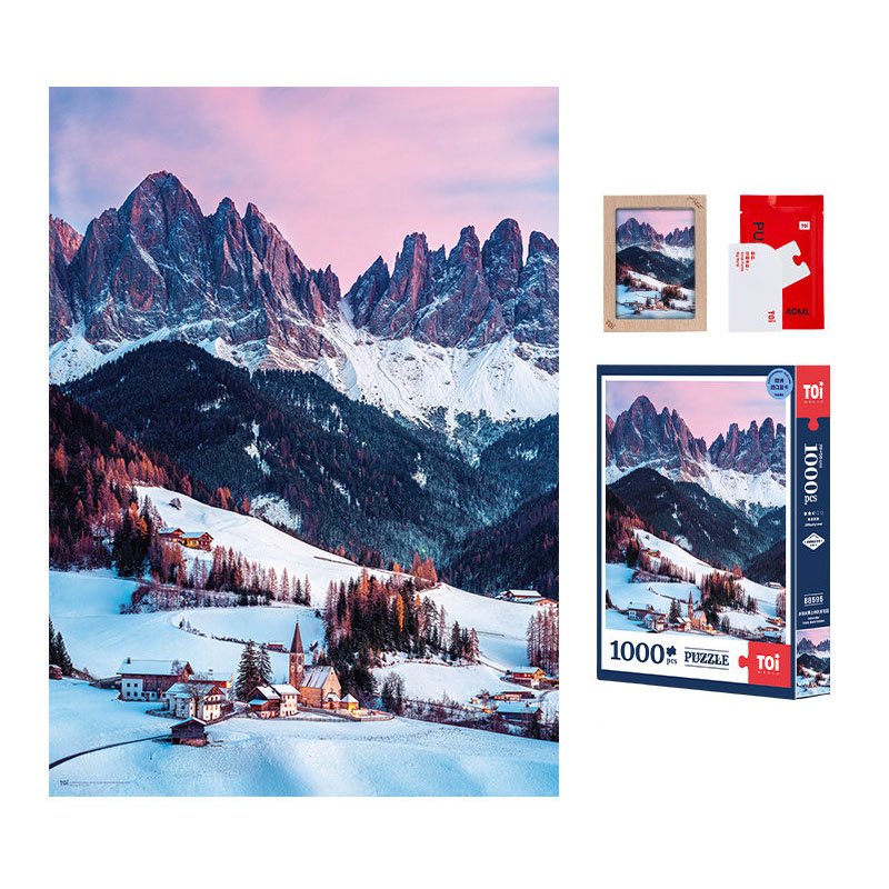 Toi Puzzle-The Garden of God in the Dolomites (2) Toi-1000pcs Photo Jigsaw Puzzle-The Garden of God in the Dolomites