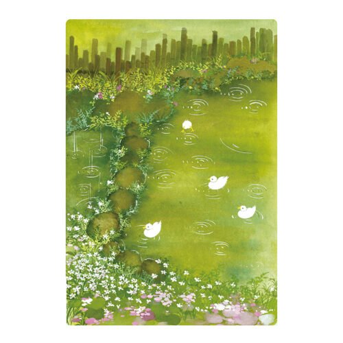 TuTuDingDang-1000 Piece Puzzle-Spring Ducks by Bamboo Fence