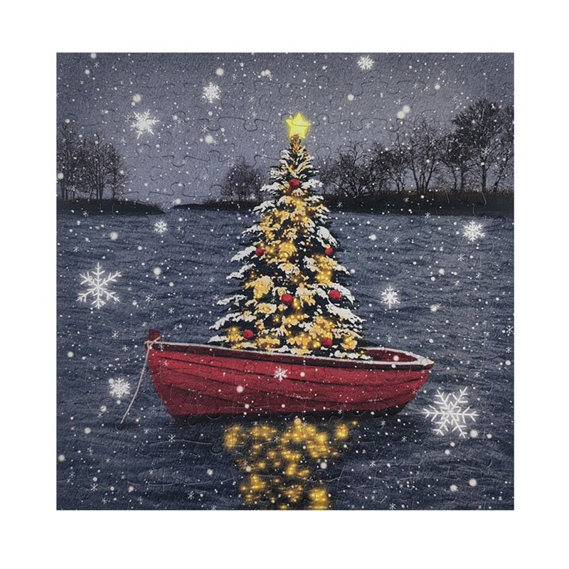 Winter Boat Comitok-169pcs Jigsaw Puzzle-Winter Boat